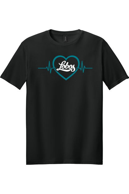 Lobos Beating Heart - Gildan Softstyle T-Shirt