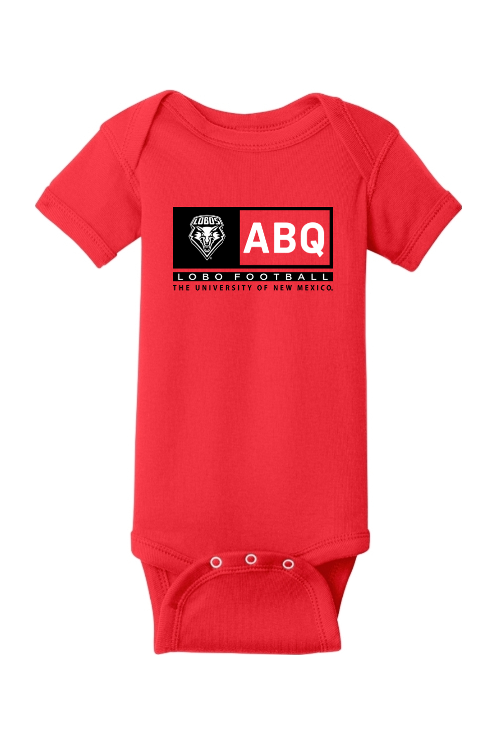 ABQ Heritage Football - Rabbit Skins Infant Short Sleeve Baby Rib Bodysuit
