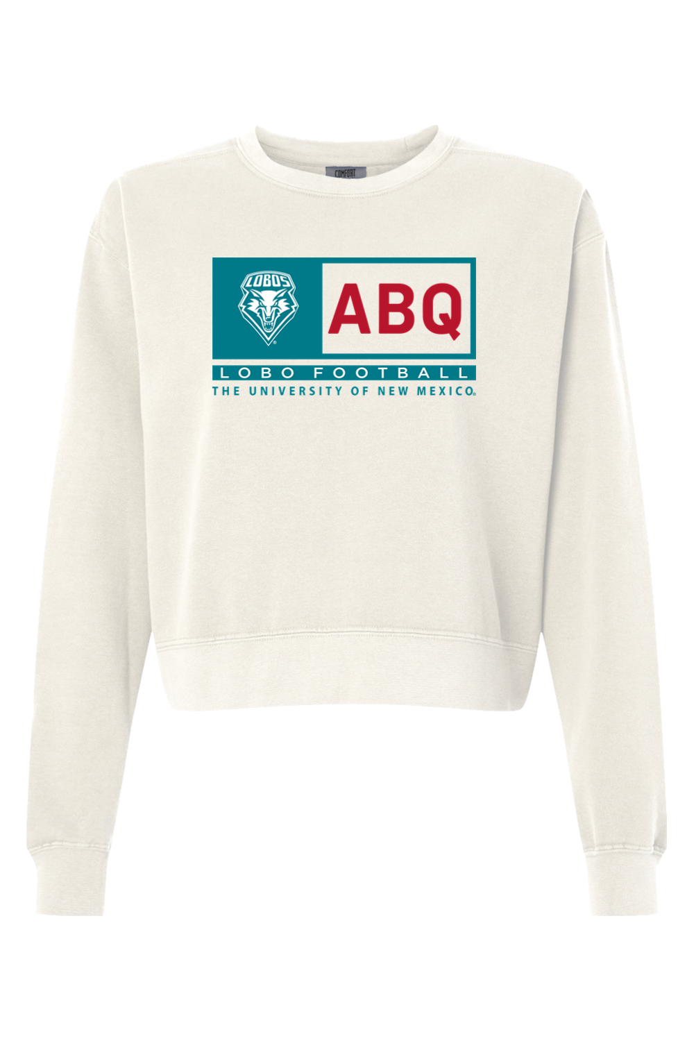 ABQ Heritage Football - Comfort Colors Women's Garment-Dyed Mid-Length Crewneck Sweatshirt