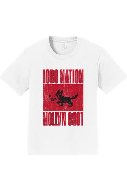 Lobo Nation Vintage - Port & Company Youth Fan Favorite Tee