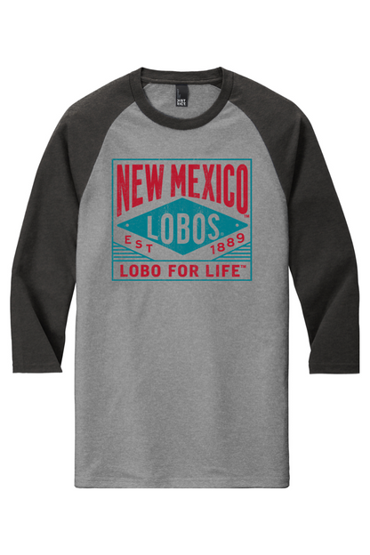 Lobo for Life 1889 - District Perfect Tri 3/4-Sleeve Raglan