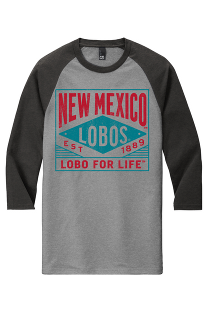 Lobo for Life 1889 - District Perfect Tri 3/4-Sleeve Raglan