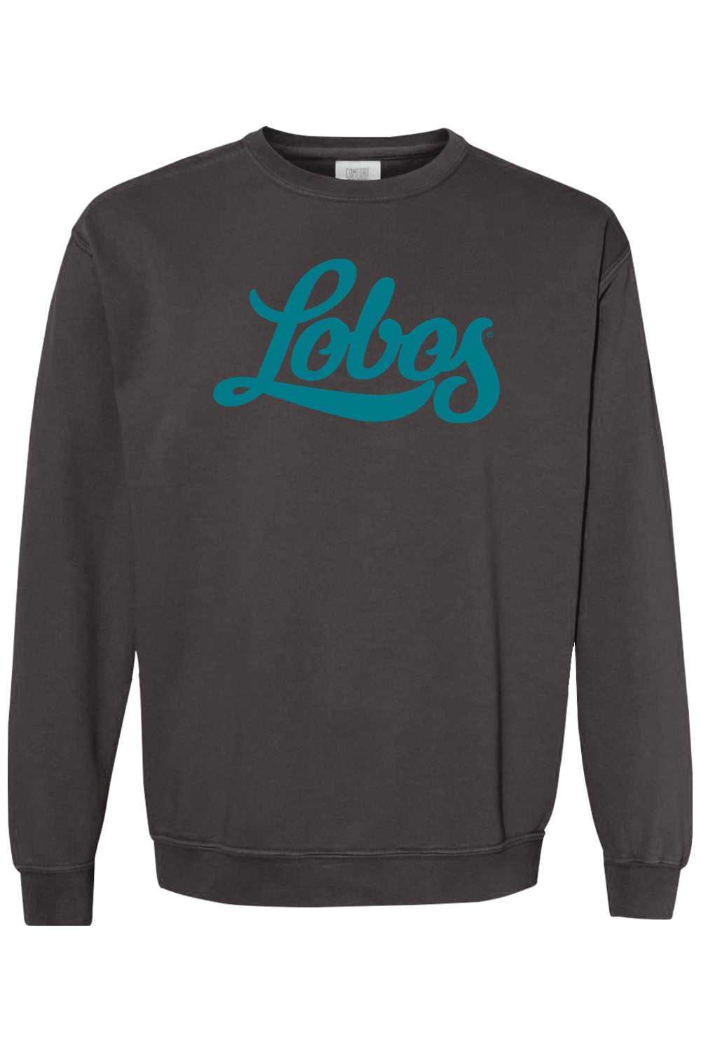 Lobos Script - Comfort Colors Ring Spun Crewneck Sweatshirt