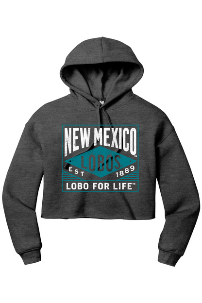 Lobo for Life 1889 - BELLA+CANVAS Women’s Sponge Fleece Cropped Fleece Hoodie