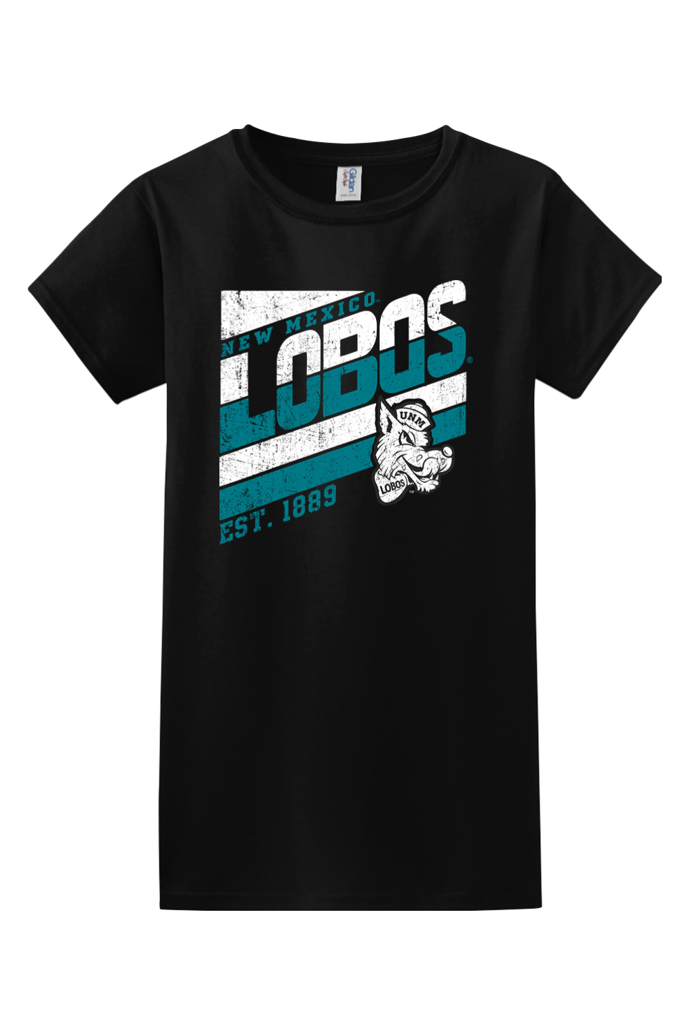 Lobos Retro-Stripe - Gildan Softstyle Ladies' T-Shirt