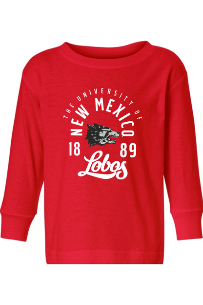 Lobos Legacy 1889 - Rabbit Skins Toddler Long Sleeve Fine Jersey Tee