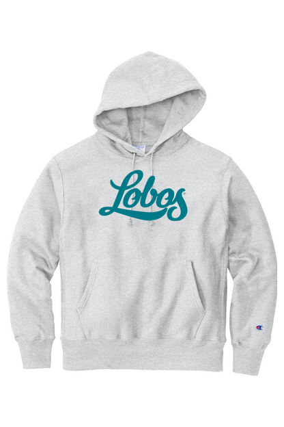 Lobos Script - Champion Reverse Weave Hooded Sweatshirt