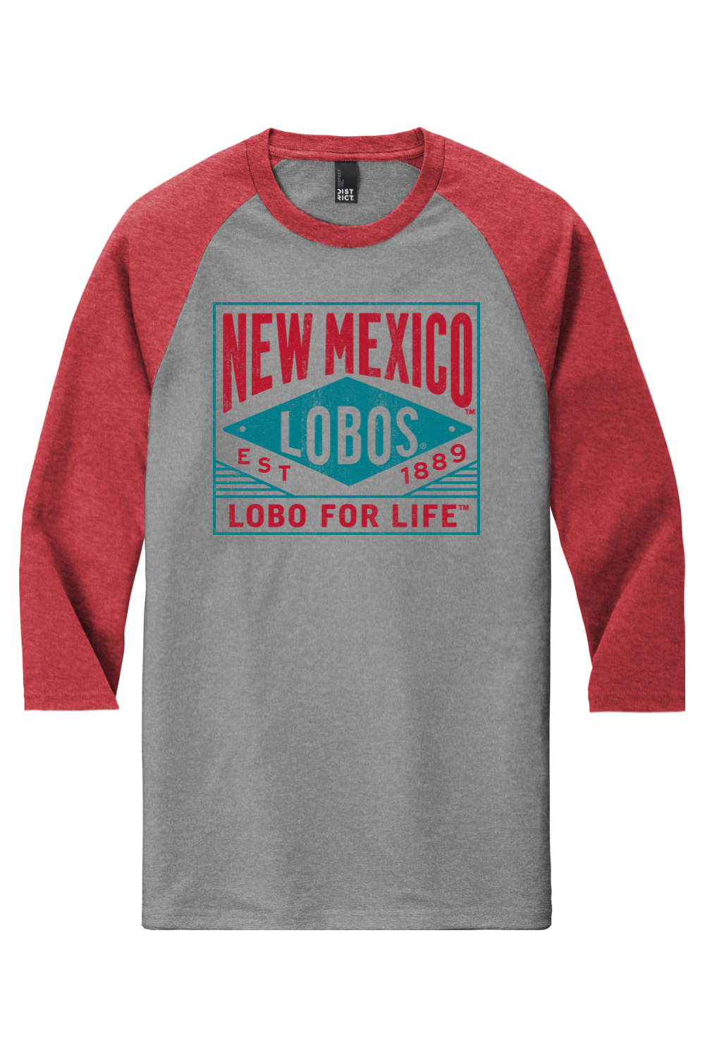 Lobo for Life 1889 - District Perfect Tri 3/4-Sleeve Raglan