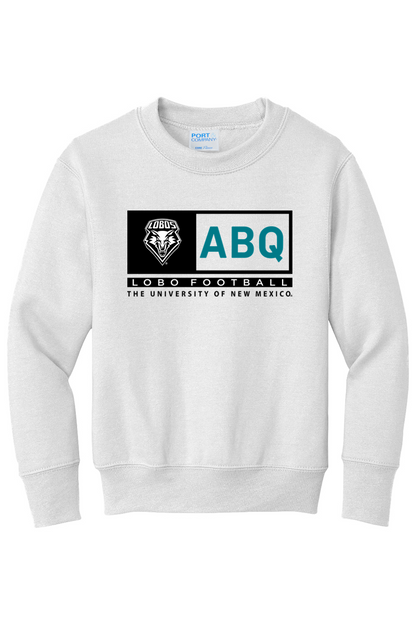 ABQ Heritage Football - Port & Company Youth Core Fleece Crewneck Sweatshirt (PC78Y)