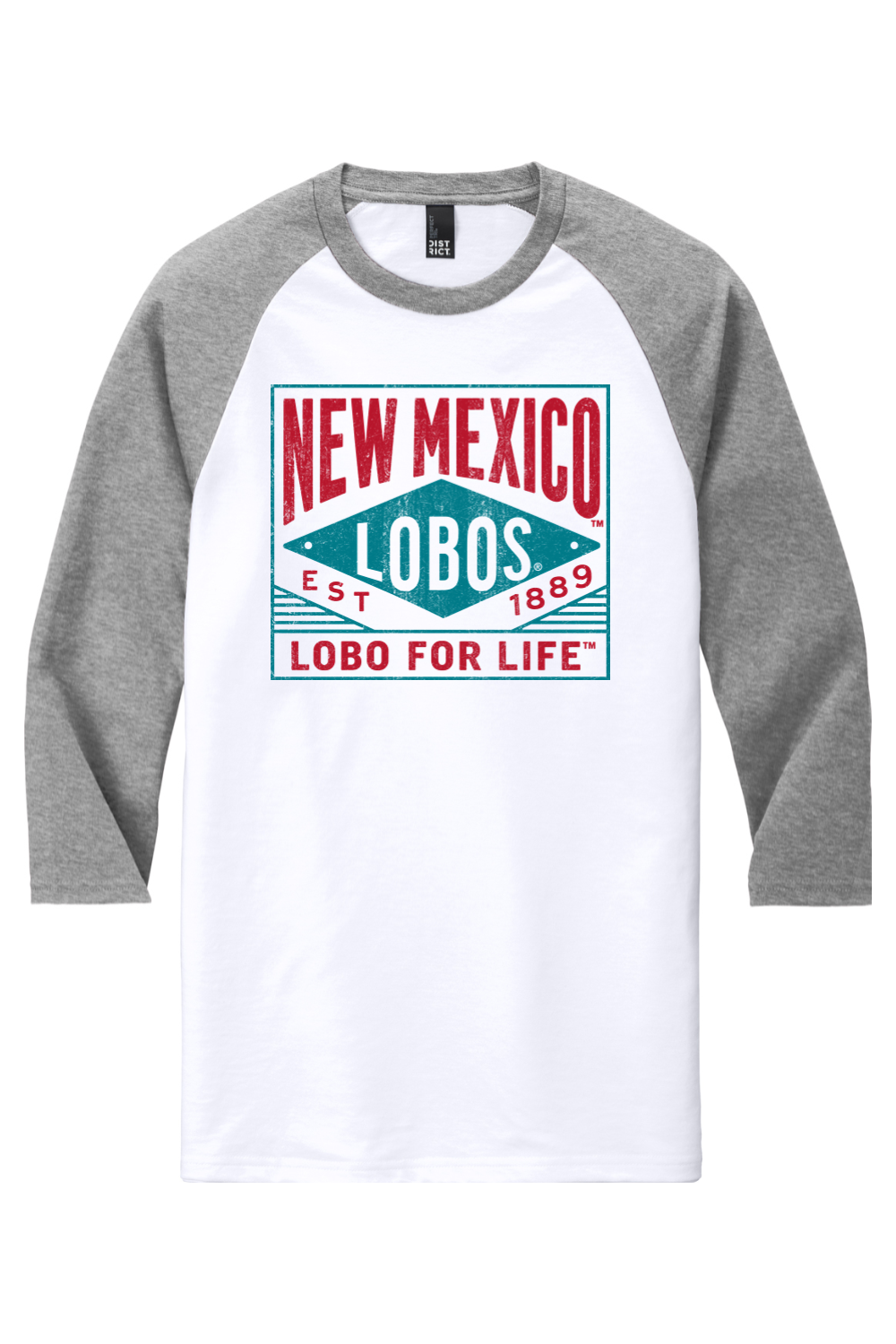 Lobo for Life 1889 - District Perfect Tri 3/4-Sleeve Raglan