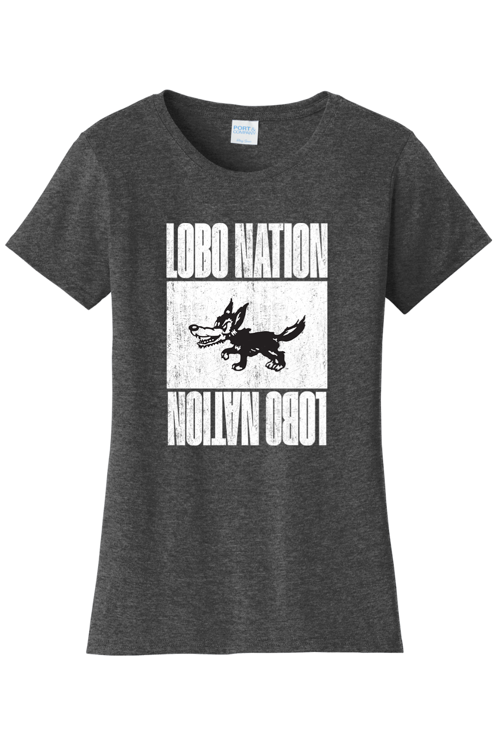 Lobo Nation Vintage - Port & Company Ladies Fan Favorite Tee