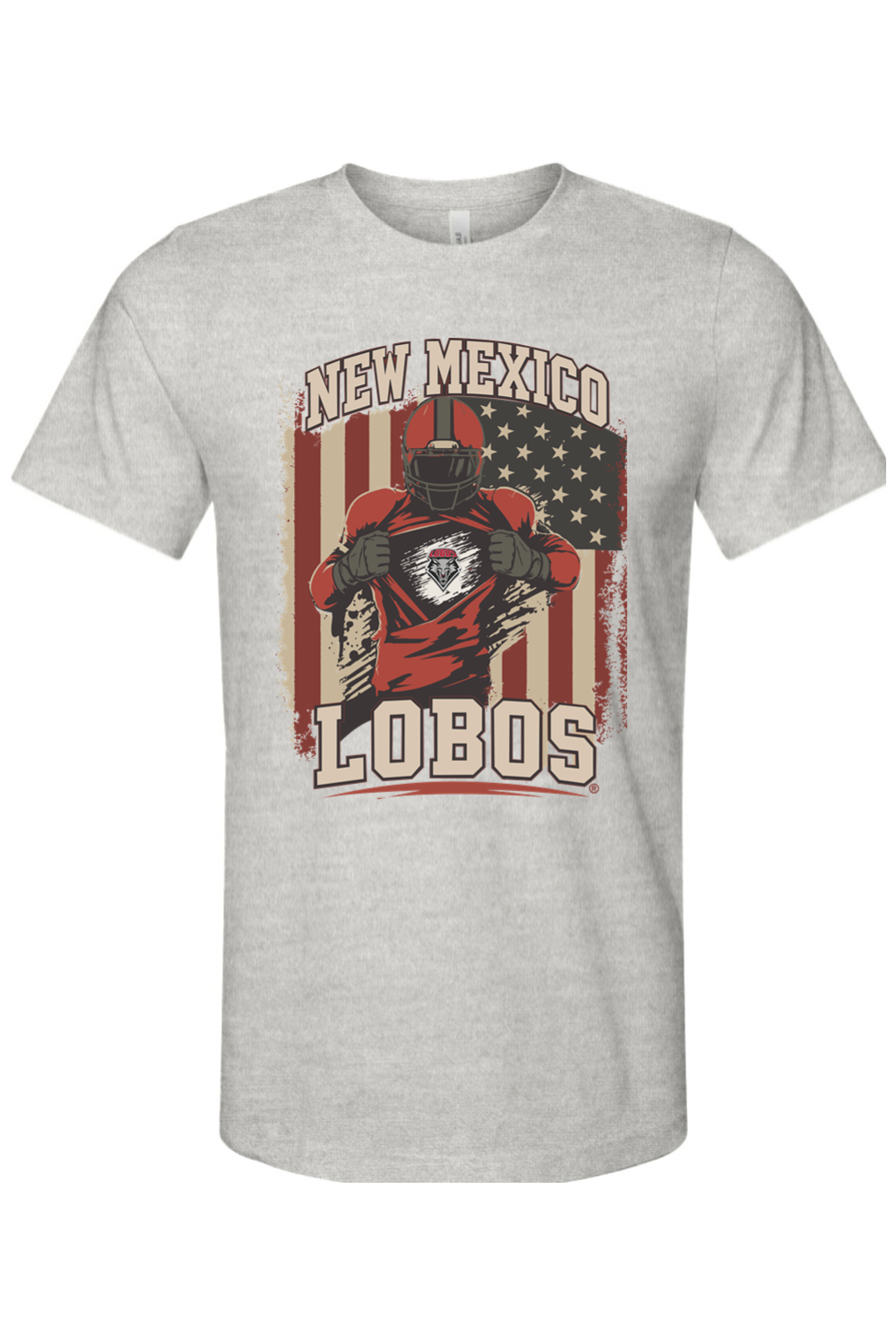 Lobos Gridiron Flag - Bella + Canvas Jersey Tee