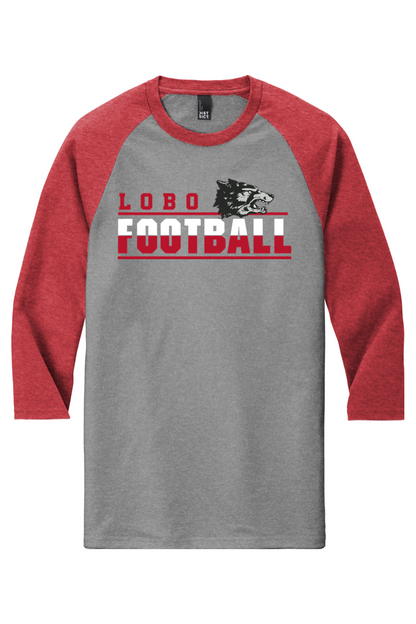 Lobo Football Classic - District Perfect Tri 3/4-Sleeve Raglan