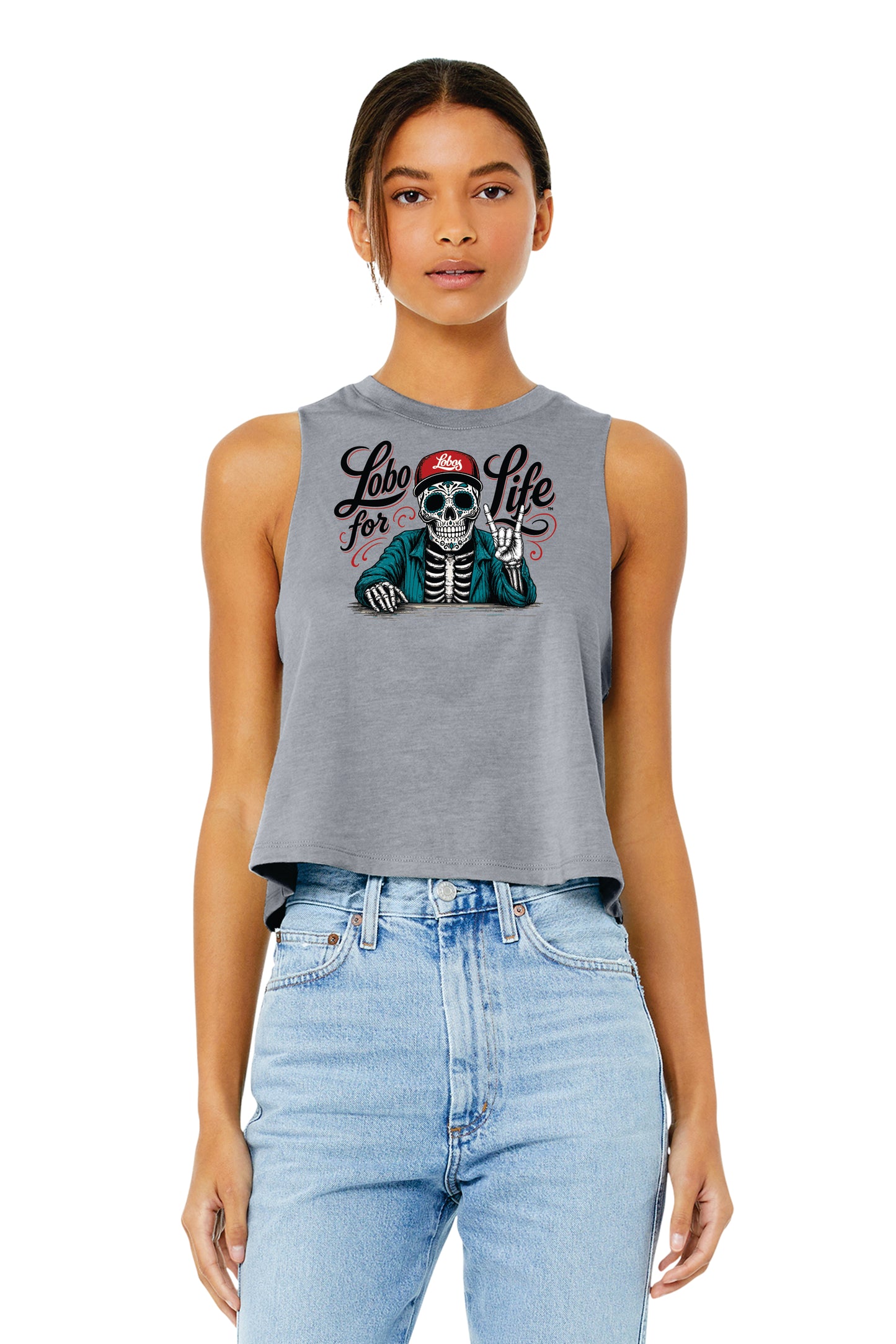 Bella + Canvas Women's Racerback Cropped Tank