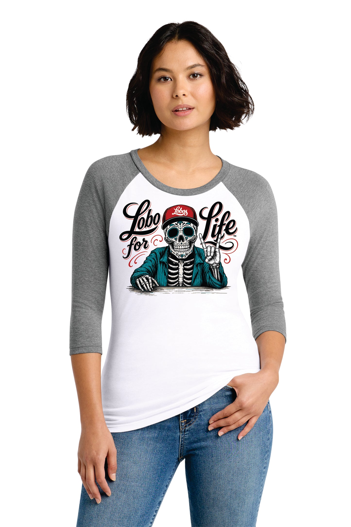 District Women’s Perfect Tri 3/4-Sleeve Raglan