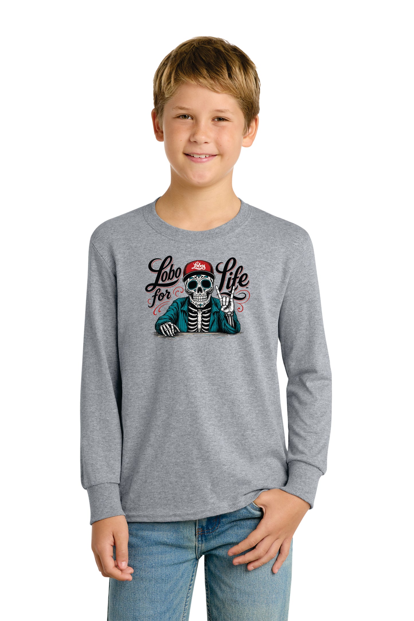 Youth Port & Company Long Sleeve Core Cotton Tee