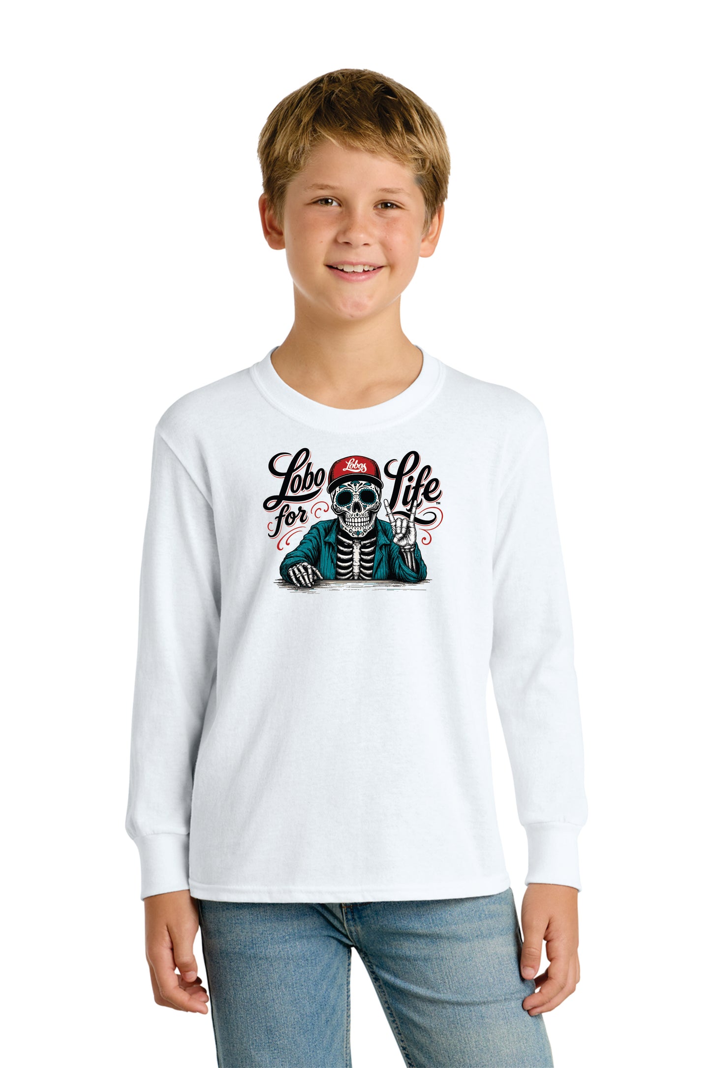 Youth Port & Company Long Sleeve Core Cotton Tee