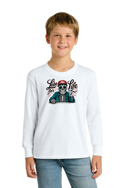 Youth Port & Company Long Sleeve Core Cotton Tee