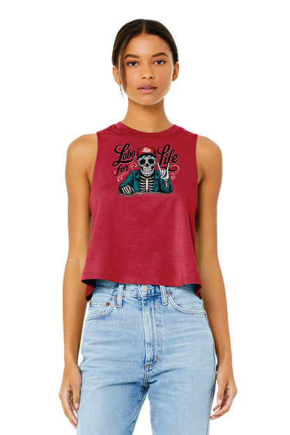 Bella + Canvas Women's Racerback Cropped Tank