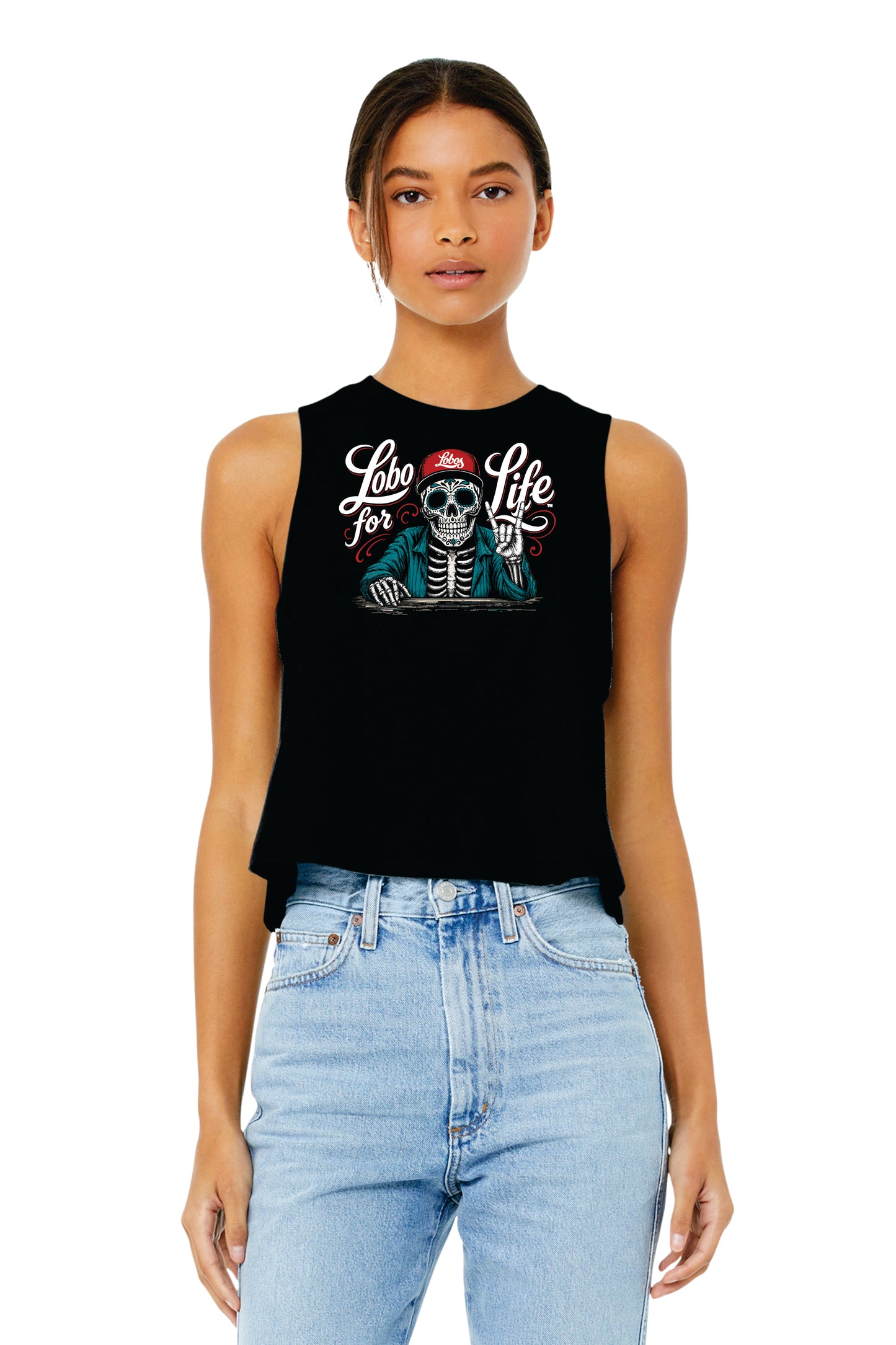 Bella + Canvas Women's Racerback Cropped Tank