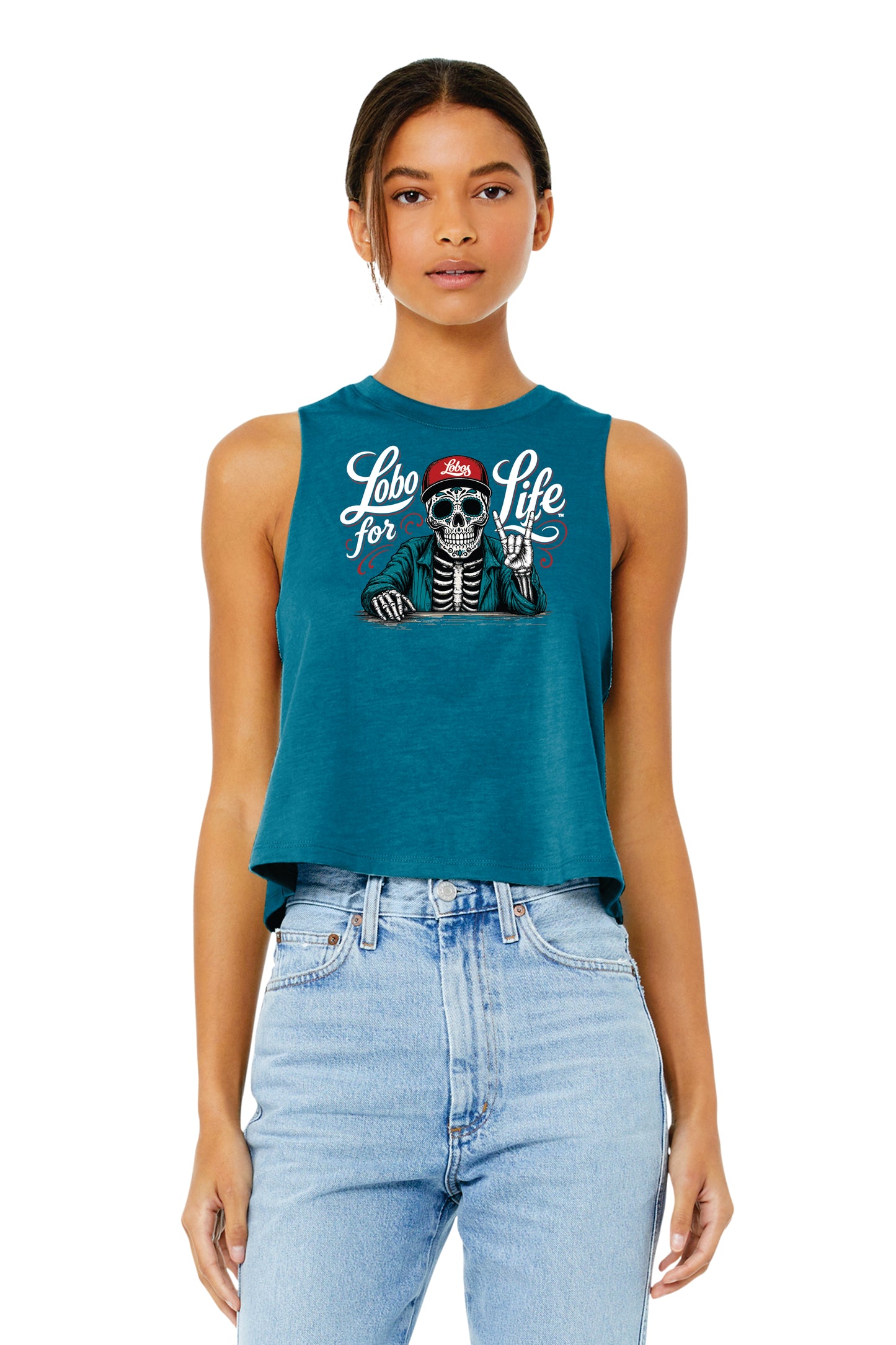 Bella + Canvas Women's Racerback Cropped Tank