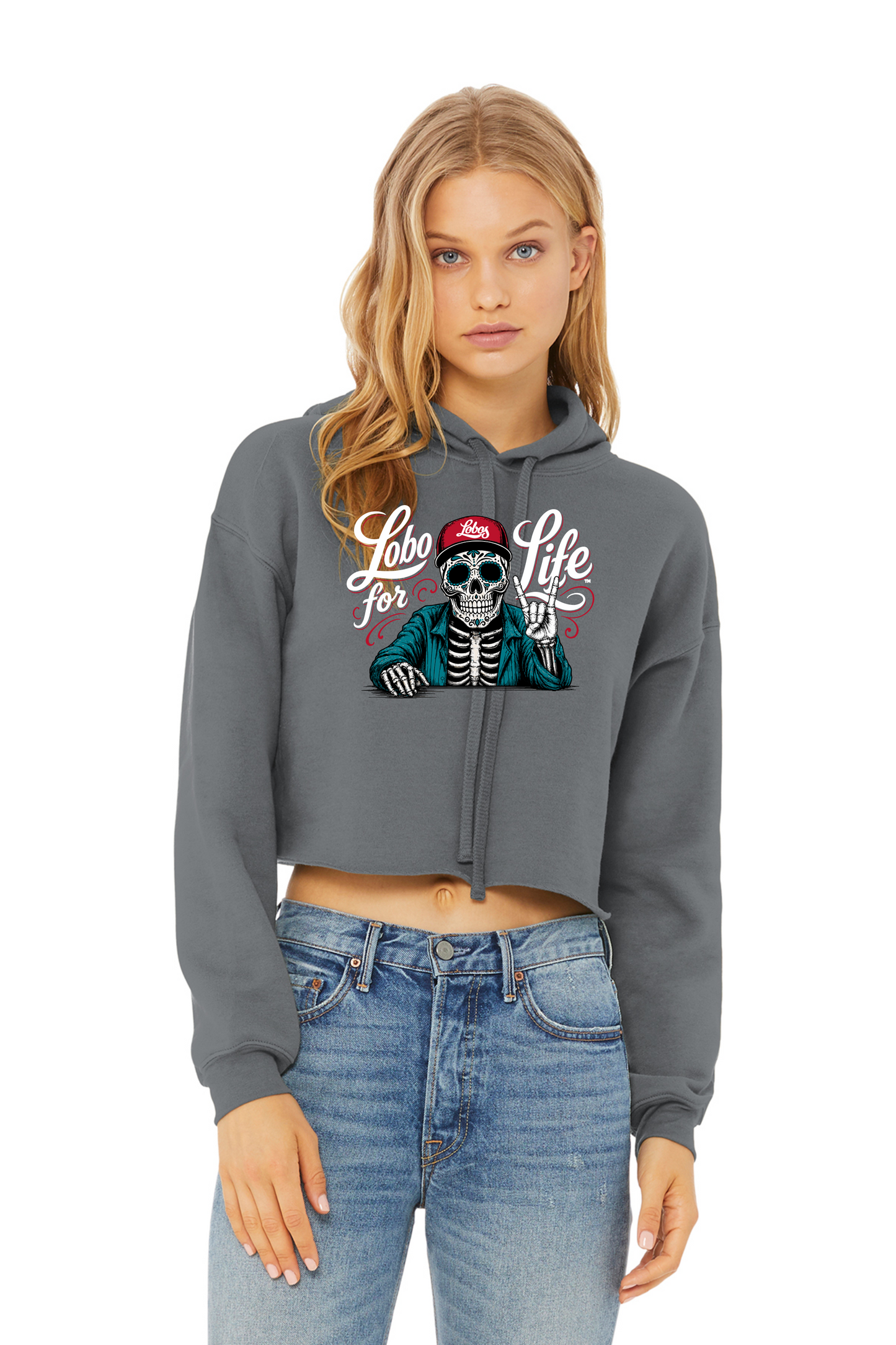 BELLA+CANVAS Women’s Sponge Fleece Cropped Fleece Hoodie