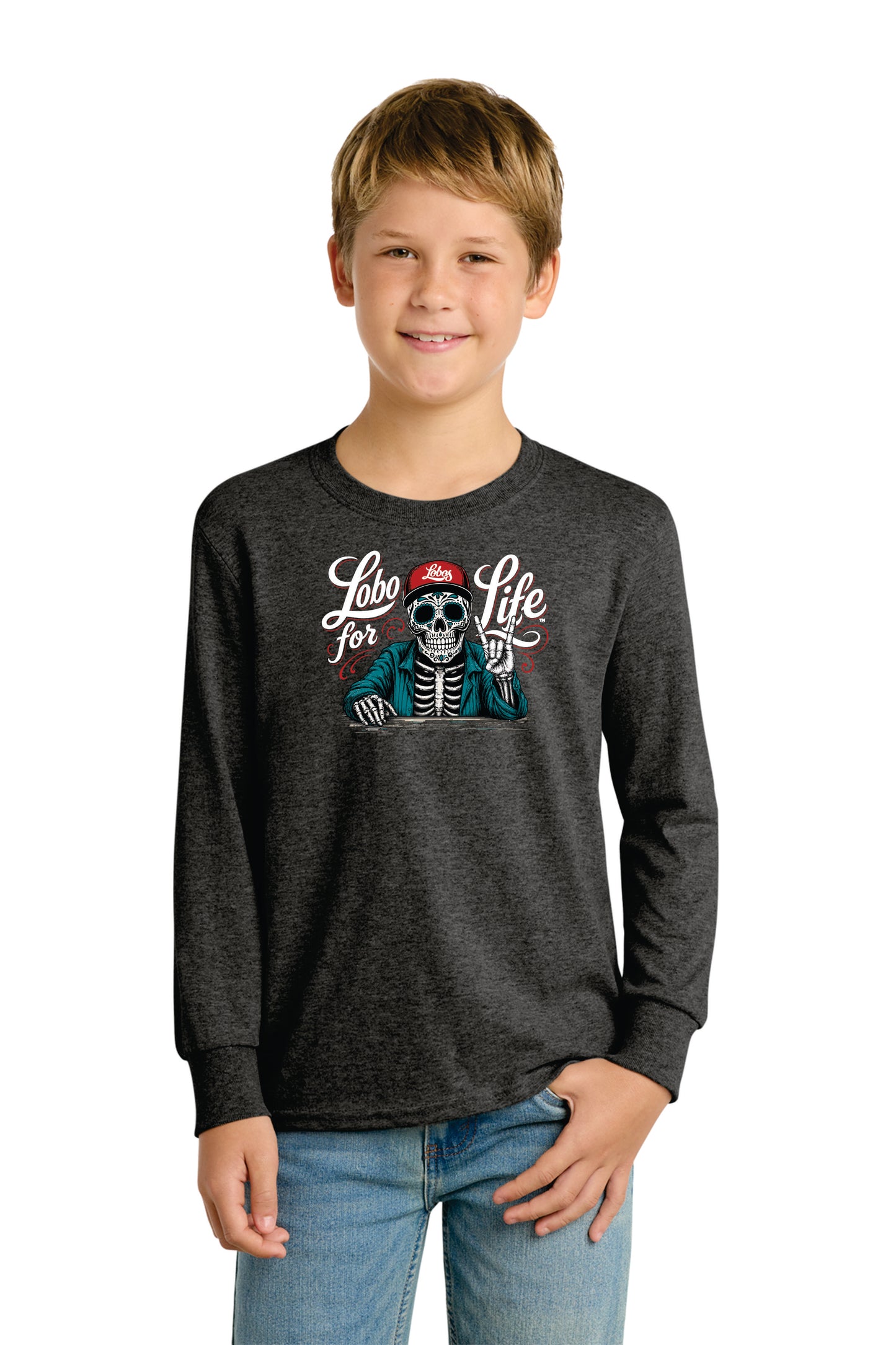 Youth Port & Company Long Sleeve Core Cotton Tee