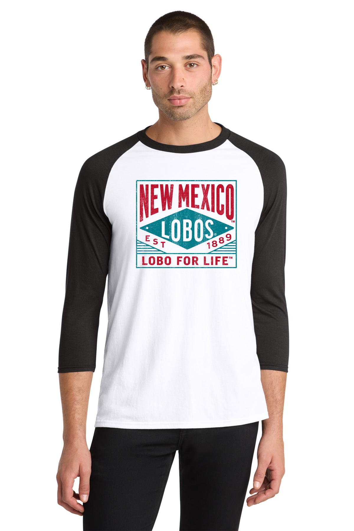 Lobo for Life 1889 - District Perfect Tri 3/4-Sleeve Raglan