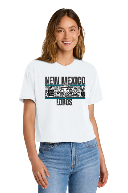 Lobos Heritage Collage - Comfort Colors Women's Heavyweight Boxy T-Shirt
