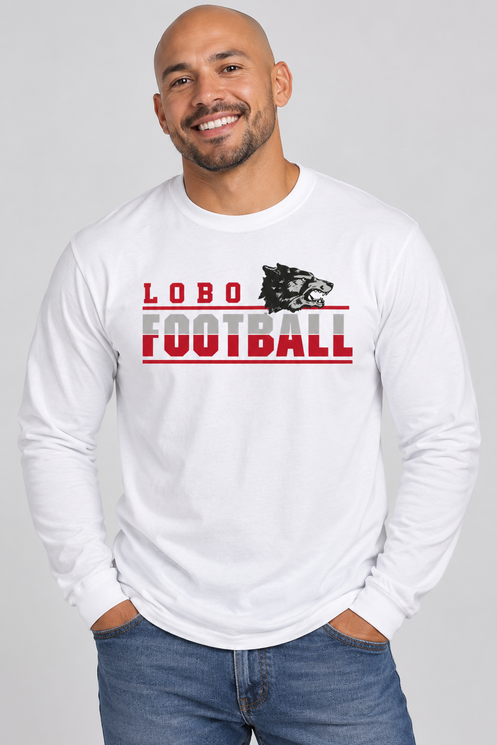 Lobo Football Classic - Gildan Softstyle Long Sleeve T-Shirt