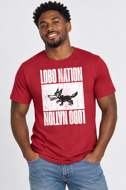 Lobo Nation Vintage - Bella + Canvas Jersey Tee