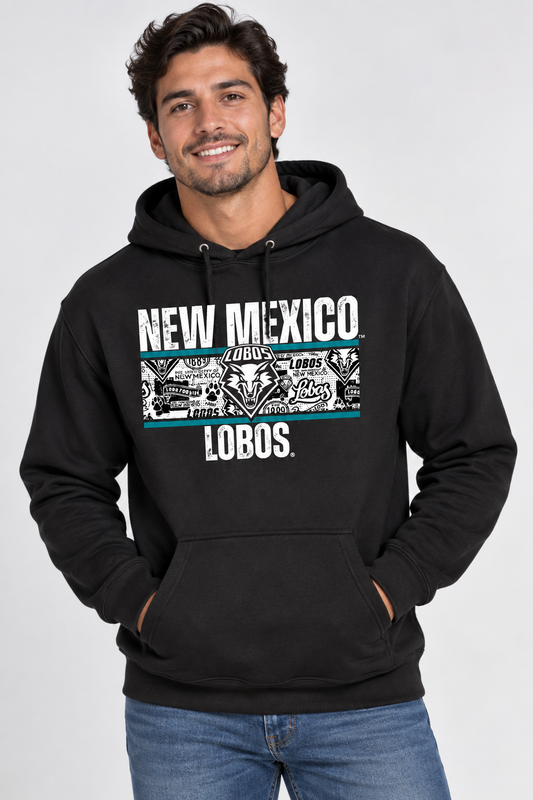 Lobos Heritage Collage - Independent Trading Co. Heavyweight Hooded Sweatshirt