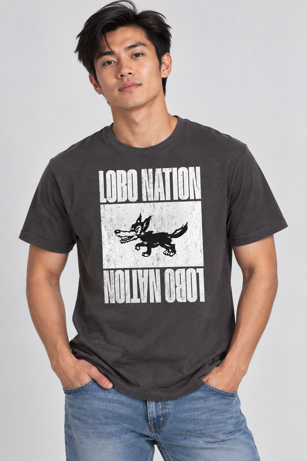 Lobo Nation Vintage - Port & Company Fan Favorite Tee