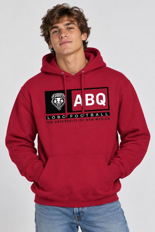 ABQ Heritage Football - Independent Trading Co. Heavyweight Hooded Sweatshirt