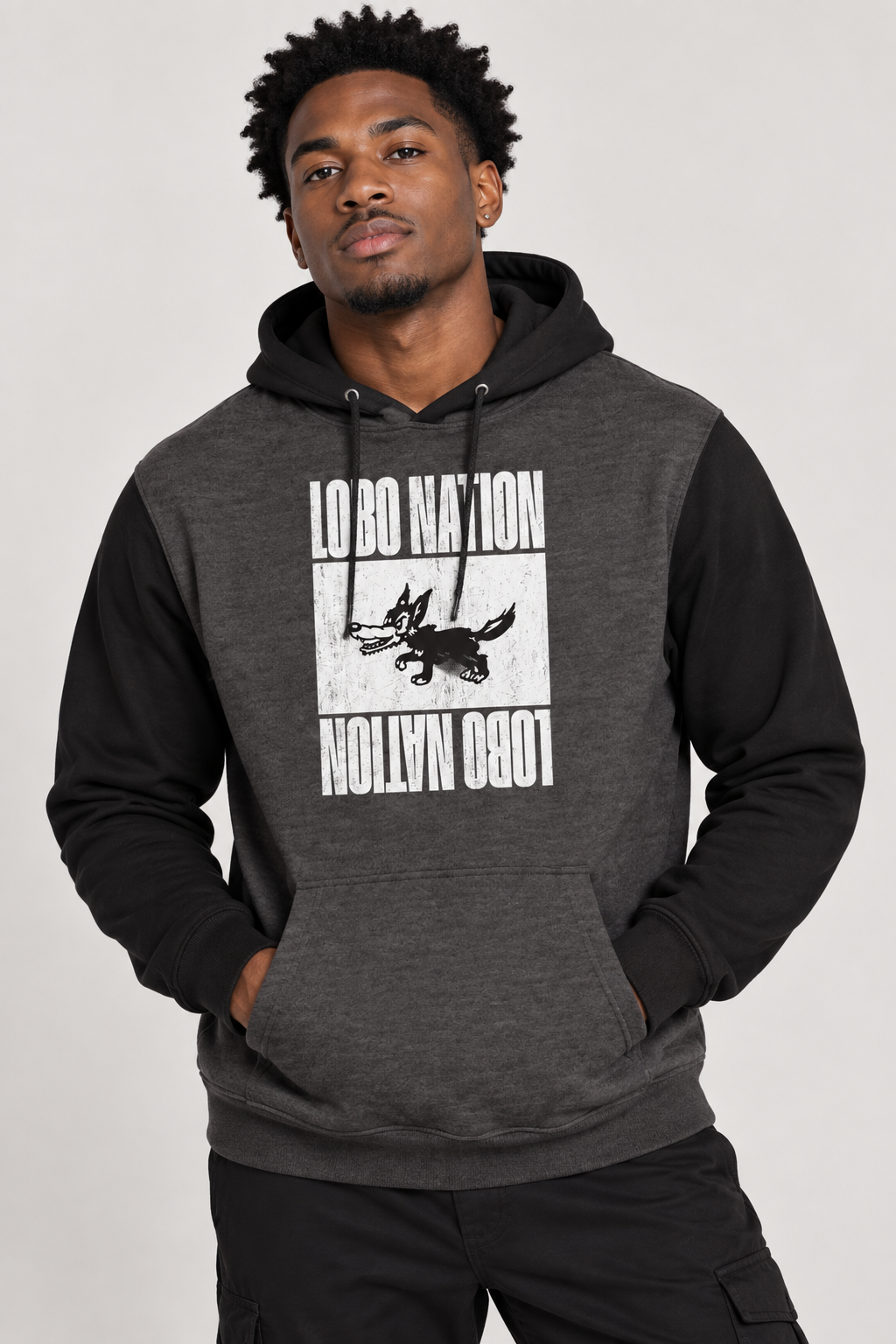 Lobo Nation Vintage - Independent Trading Co. Heavyweight Hooded Sweatshirt