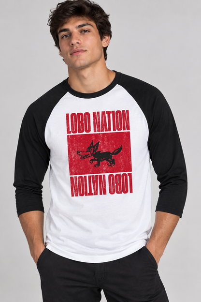 Lobo Nation Vintage - District Perfect Tri 3/4-Sleeve Raglan