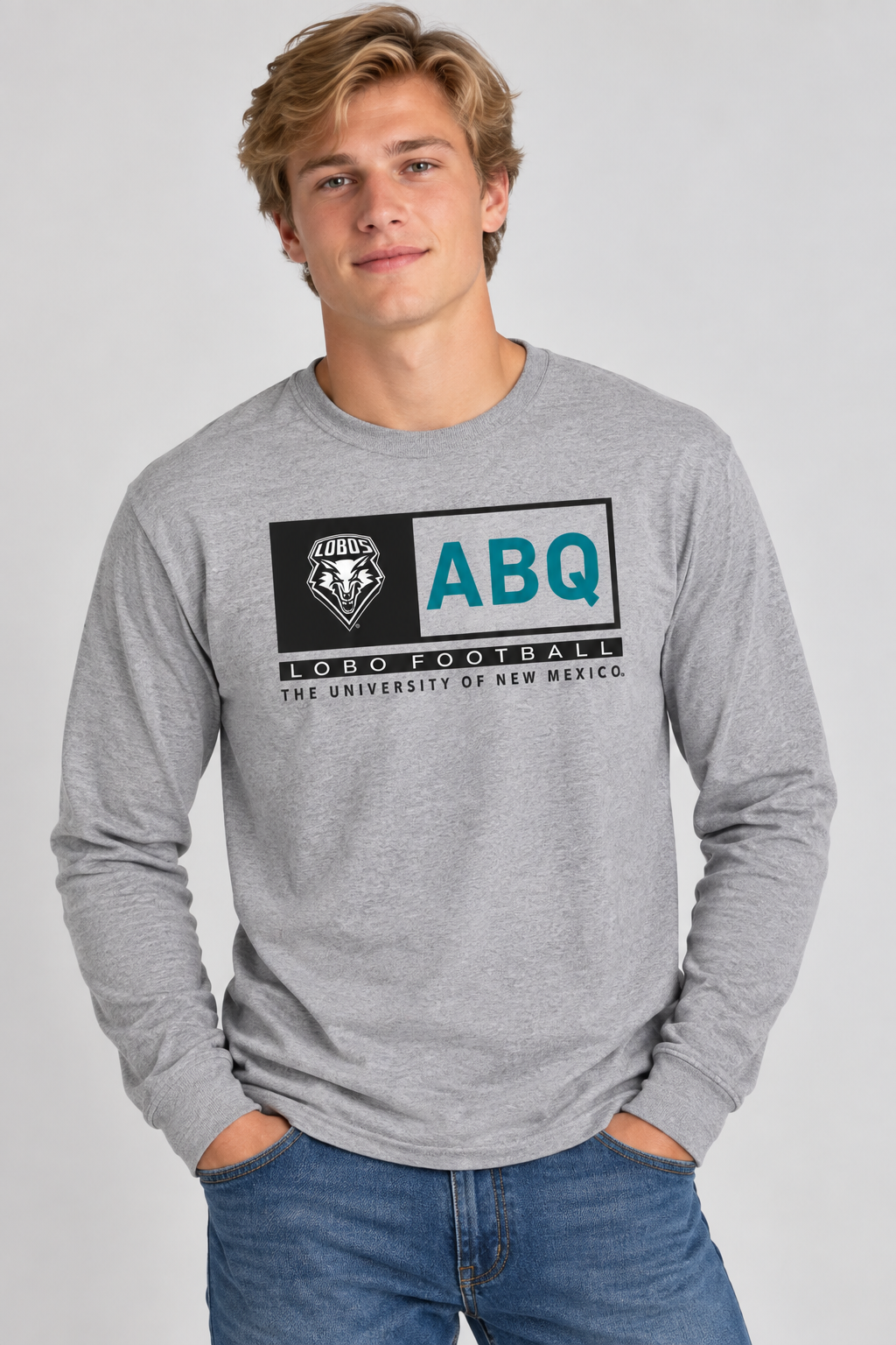 ABQ Heritage Football - Gildan Softstyle Long Sleeve T-Shirt