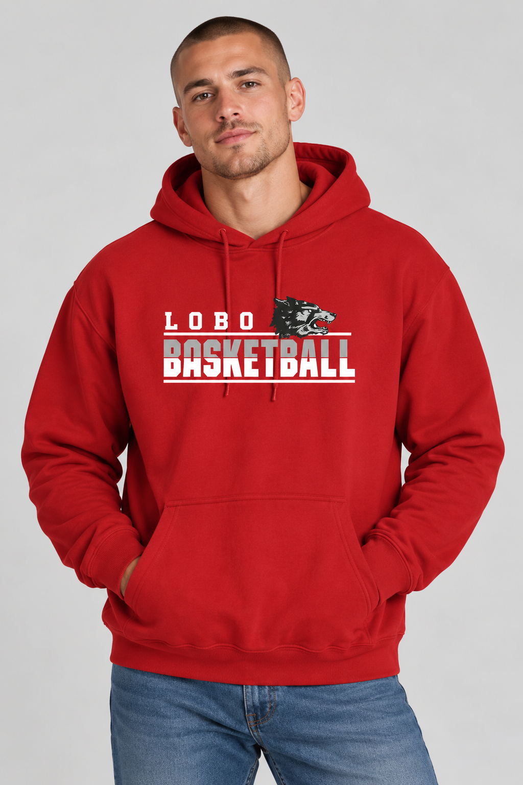 Lobo Basketball Classic - Lane Seven Unisex Premium Pullover Hooded Sweatshirt