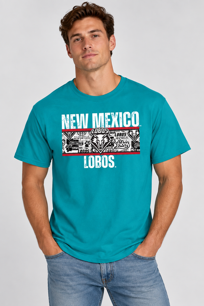 Lobos Heritage Collage - Gildan Softstyle T-Shirt