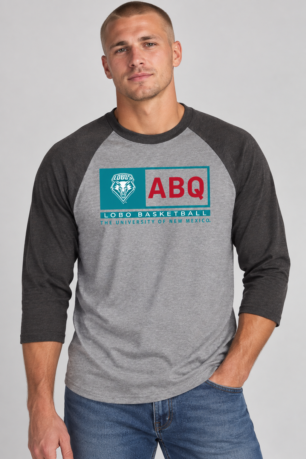 ABQ Heritage Basketball - District Perfect Tri 3/4-Sleeve Raglan