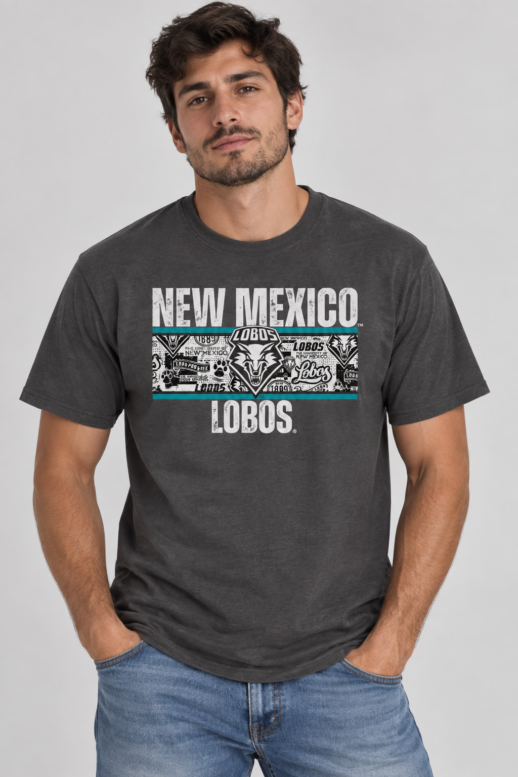 Lobos Heritage Collage - Port & Company Fan Favorite Tee
