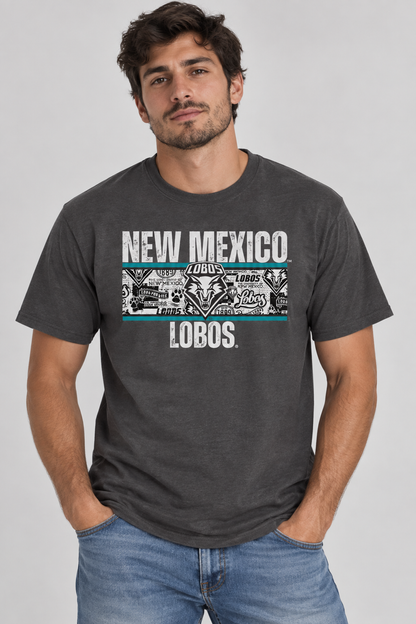 Lobos Heritage Collage - Port & Company Fan Favorite Tee