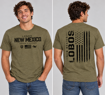 Lobos Stars & Stripes - Port & Company Tri-Blend Tee