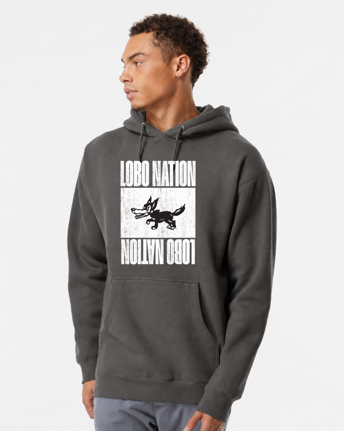 Lobo Nation Vintage - Independent Trading Co. Heavyweight Hooded Sweatshirt