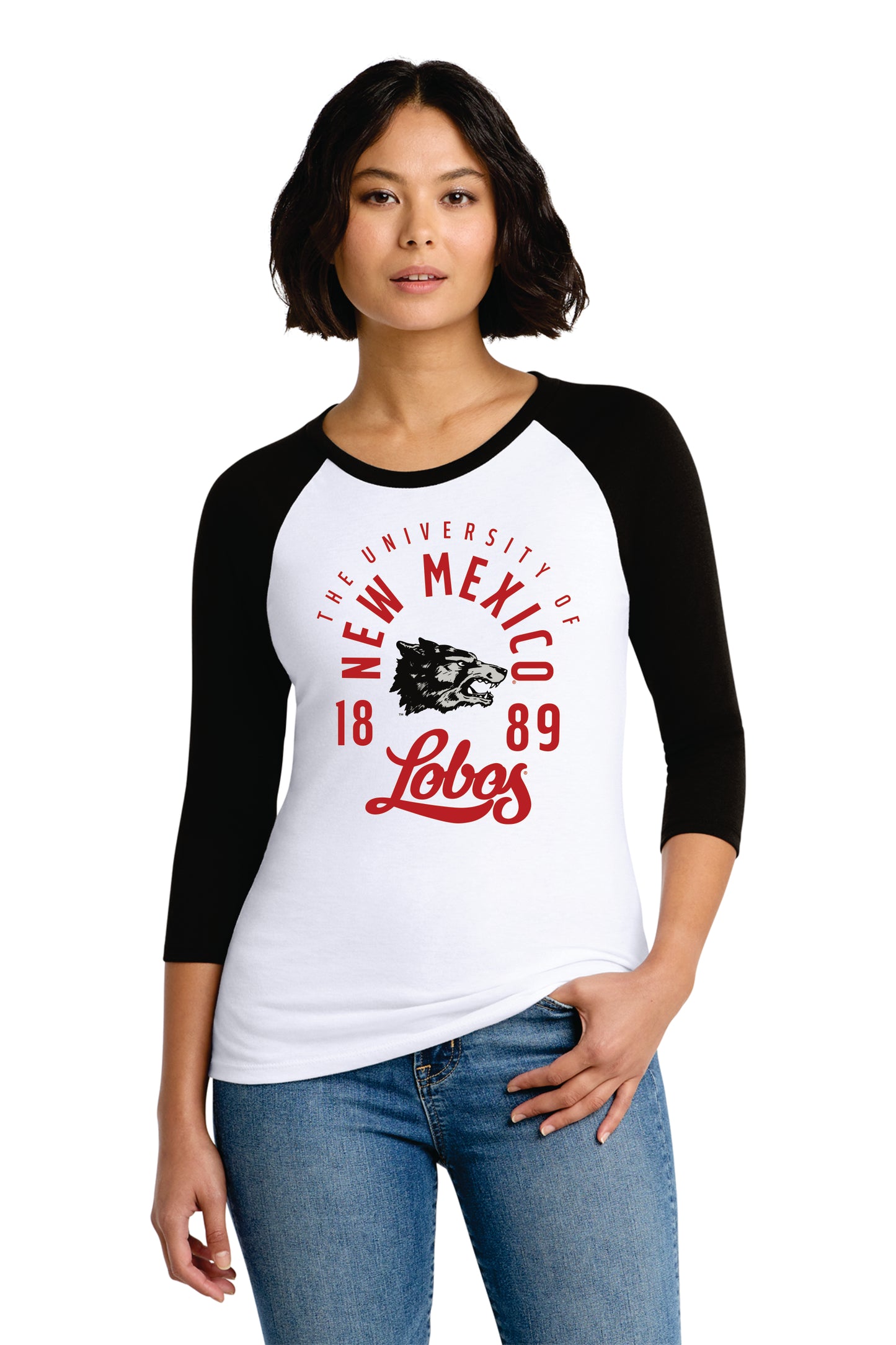 District Women’s Perfect Tri 3/4-Sleeve Raglan