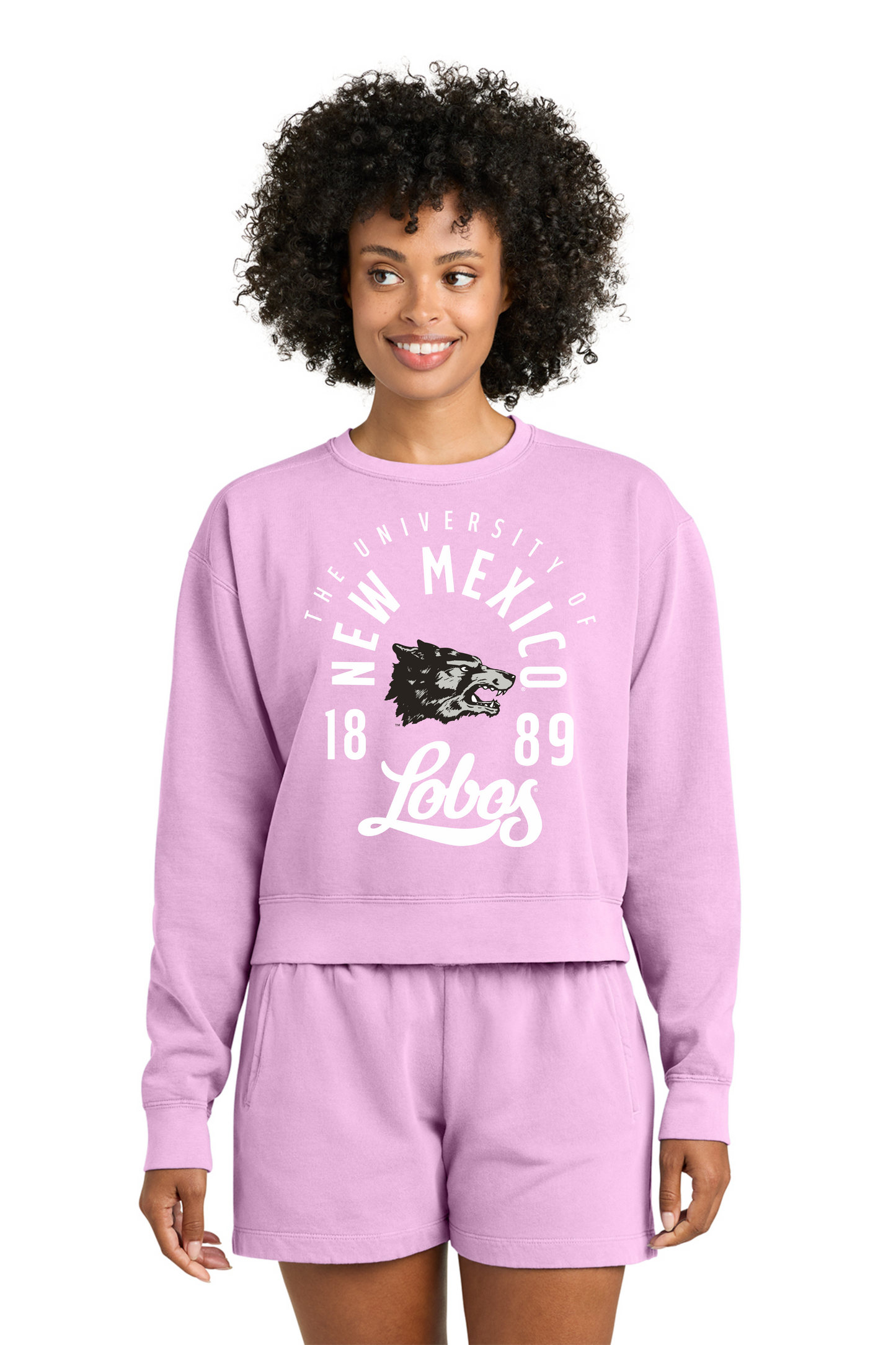 Comfort Colors Women's Garment-Dyed Mid-Length Crewneck Sweatshirt