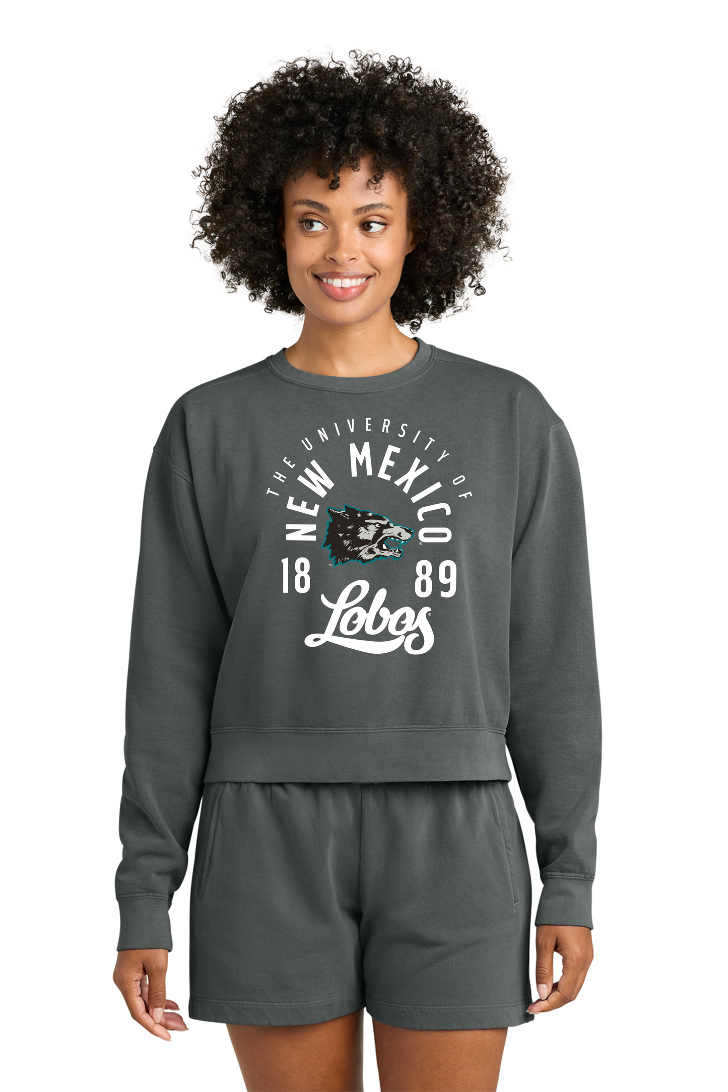 Comfort Colors Women's Garment-Dyed Mid-Length Crewneck Sweatshirt