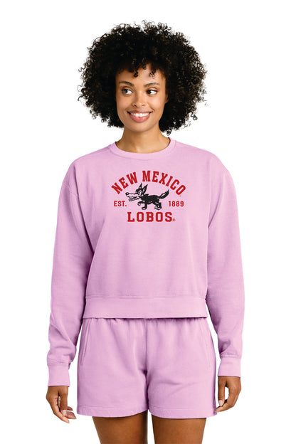 Comfort Colors Women's Garment-Dyed Mid-Length Crewneck Sweatshirt