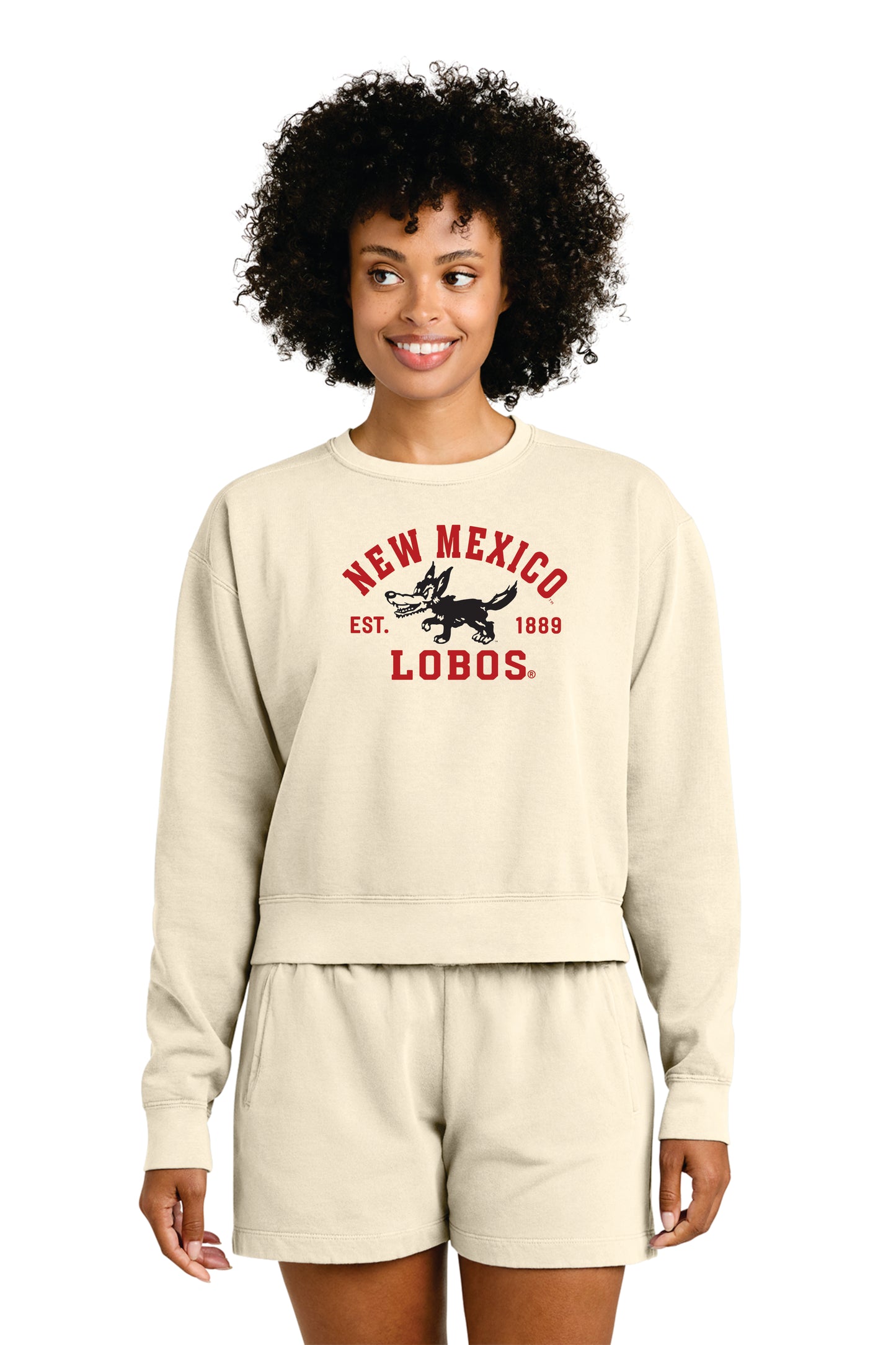 Comfort Colors Women's Garment-Dyed Mid-Length Crewneck Sweatshirt