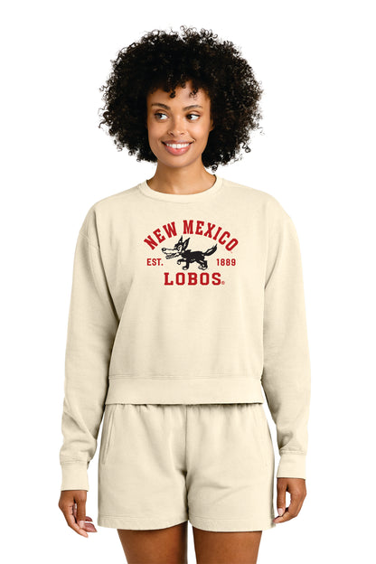Comfort Colors Women's Garment-Dyed Mid-Length Crewneck Sweatshirt